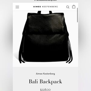 BALI BACKPACK
BLACK
AIMEE KESTENBERG